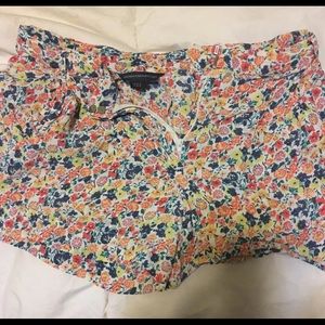 French Connection Floral Pleated Shorts